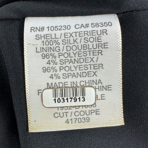 Joie Silk Braydon Dress Size Large Floral Black Caviar Wrap Bust Pleated Skirt - Picture 10 of 15